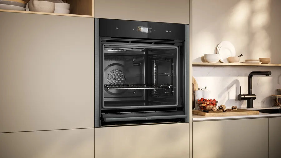 Neff B64VS71G0B N90 Slide and Hide Built-In Electric Single Oven Graphite