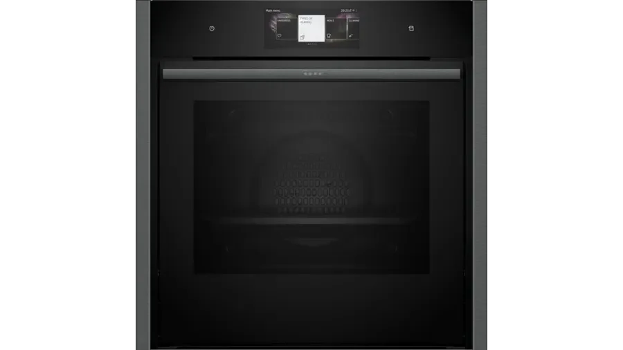 Neff B64VT73G0B N90 Slide and Hide Built-In Electric Single Oven Graphite
