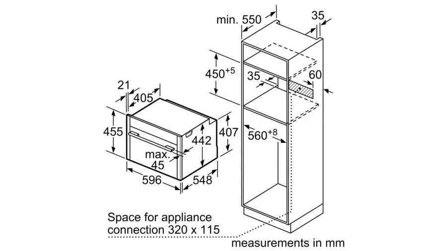 Neff C24FS31G0B N90 Built-In Electric Compact Oven with Steam Function