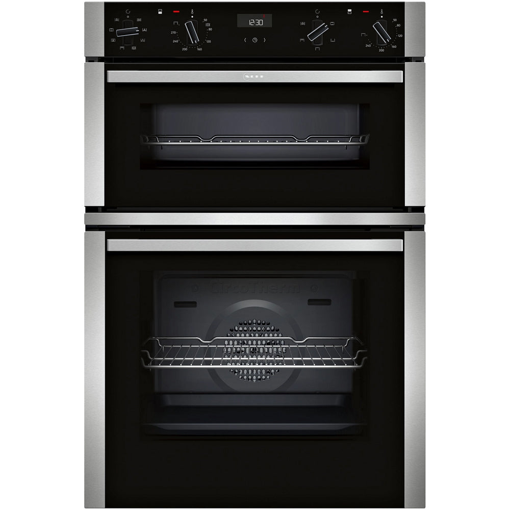 Neff U1ACE2AN3B N50 60cm Built In Electric Double Oven Stainless Steel