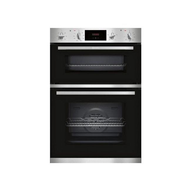 Neff U1GCC0AN0B N30 Built In Electric Double Oven Black & Steel