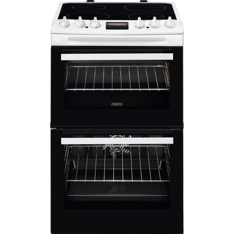 Zanussi ZCV46250WA 55cm Electric Cooker with Ceramic Hob White