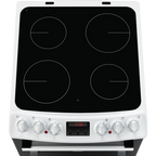 Zanussi ZCV46250WA 55cm Electric Cooker with Ceramic Hob White