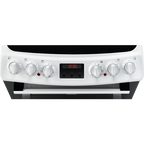 Zanussi ZCV46250WA 55cm Electric Cooker with Ceramic Hob White