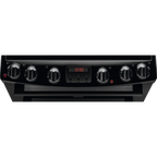 Zanussi ZCV66250BA Ceramic Electric Cooker with Double Oven Black