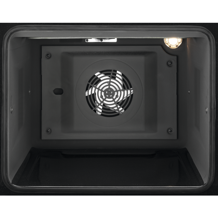 Zanussi ZCV66250BA Ceramic Electric Cooker with Double Oven Black