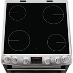 Zanussi ZCV66250XA Ceramic Electric Cooker With Double Oven Stainless Steel